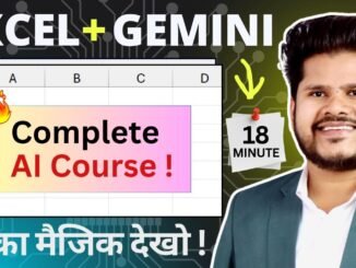 Excel + Gemini complete tutorial for beginners | Excel me Gemini AI ka use kaise kare | Ai in Excel