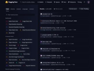 Screenshot of Hugging Face as the artificial intelligence company calls on the US government to prioritise open-source development in its forthcoming AI Action Plan.