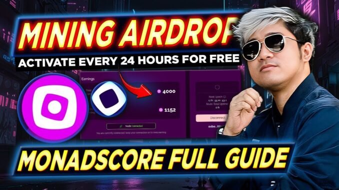 MonadScore FREE MINING AIRDROP Full Guide Step By Step (Tagalog) | BE ACTIVE EVERY 24 HOURS