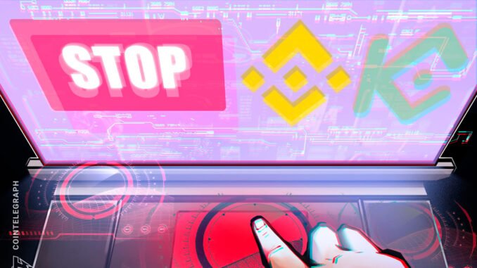 Binance, KuCoin, MEXC report service issues due to AWS network