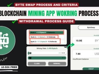 Byte Blockchain Mining App Full Guide | How to Withdraw & Swap Byte Tokens | Real or Fake Review