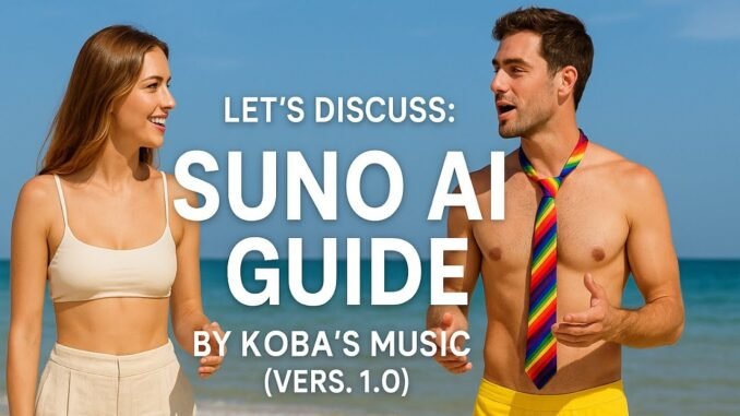 Let's Discuss: Suno AI Guide by "Koba's Music" (Vers. 1.0)