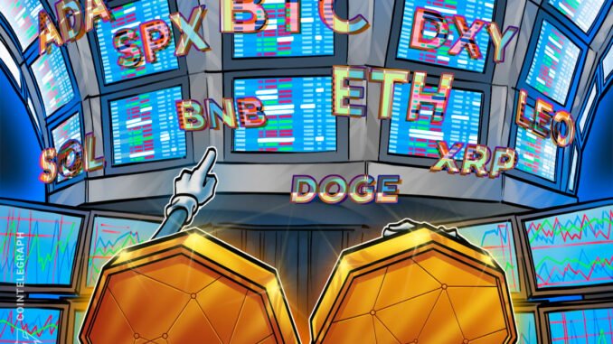 Price analysis 4/14: SPX, DXY, BTC, ETH, XRP, BNB, SOL, Price analysis 4/14: SPX, DXY, BTC, ETH, XRP, BNB, SOL, DOGE, ADA, LEO