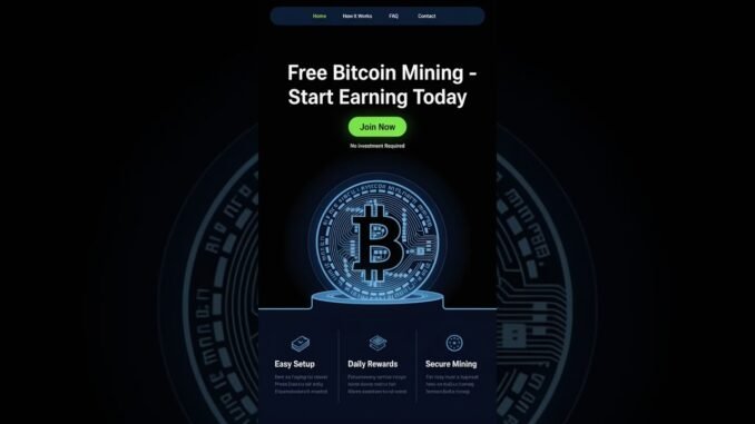 Free Bitcoin Mining Site That Pays | 100% Free & Beginner Friendly! #bitcointuesday #cloudmining