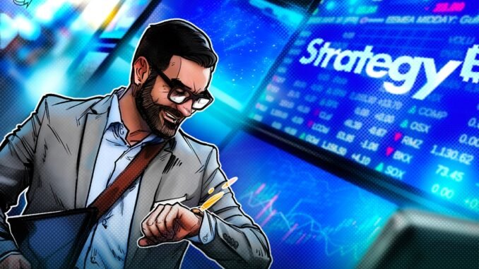 Strategy ends April up 32% in best month since November as Q1 earnings loom
