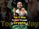 Top 5 Way to Earn Through Crypto🪙#trading #crypto #memecoins #bitcoin #cryptocurrency #trending