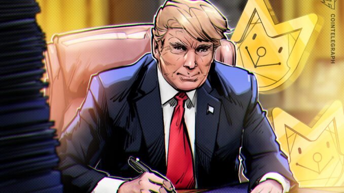 Trump’s use of presidential seal at memecoin event raises legal Trump’s use of presidential seal at memecoin event raises legal questions