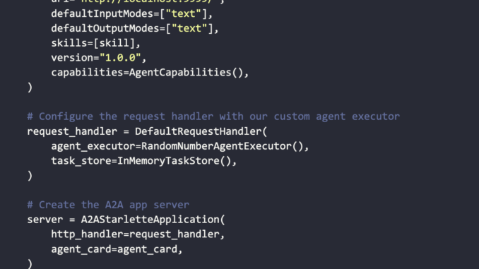 Building an A2A-Compliant Random Number Agent: A Step-by-Step Guide to Implementing the Low-Level Executor Pattern with Python