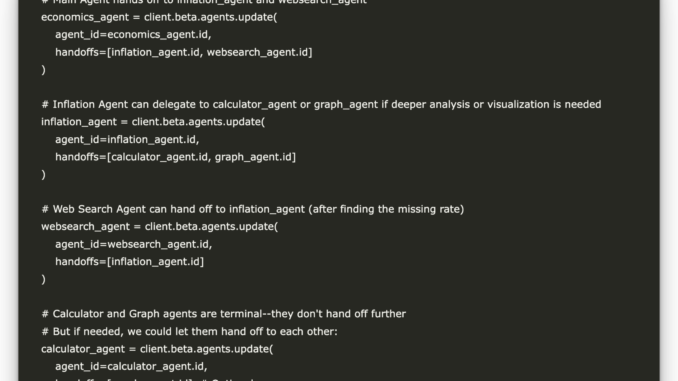 How to Create Smart Multi-Agent Workflows Using the Mistral Agents API’s Handoffs Feature