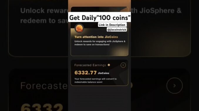😎"Jio Users Be Like: 100 Coins DAILY? Yes Please! 🤯" #jiocoin #shorts #crypto #mining #viralshorts