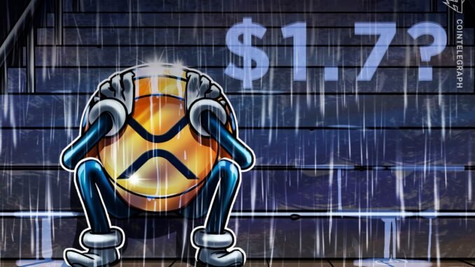 XRP could drop to $1.70, analysts say XRP could drop to $1.70, analysts say