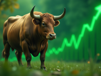 A Healthy Bull in green Environment