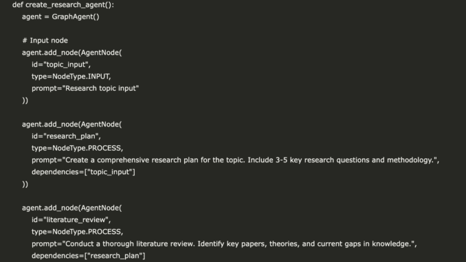 Building a Multi-Node Graph-Based AI Agent Framework for Complex Task Automation