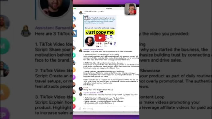 Discover New Content Ideas with Samantha’s AI Guide!