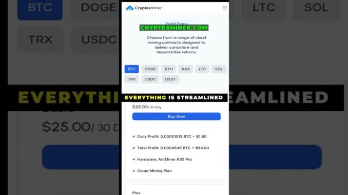 Effortless Bitcoin Cloud Mining for Beginners