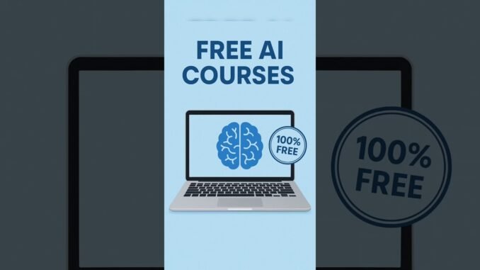 “Free AI Courses for Beginners!” #ai #viral #artificialintelligence #techshorts #motivation #shorts