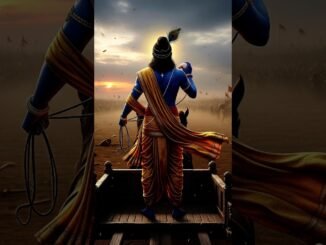 Guiding the path through uncertainty. Just as Krishna guided Arjuna, AI guides our future.#krishna
