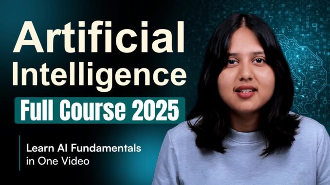 Artificial Intelligence Full Course (2025) | AI Course For Beginners FREE | Intellipaat