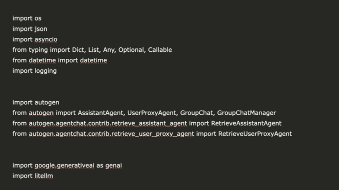 Building a Multi-Agent Conversational AI Framework with Microsoft AutoGen and Gemini API