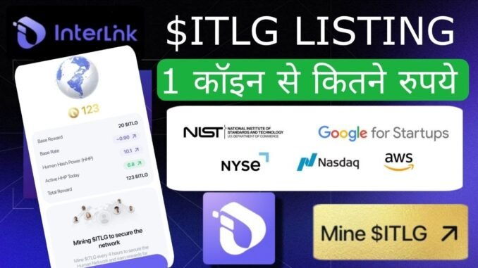Interlink labs network new update today | ITLG coin mining latest news | crypto app like Pi network