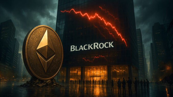Spot Ethereum ETFs see record $465M outflow, led by BlackRock's ETHA
