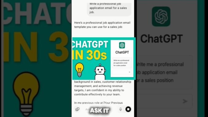 CHATGPT Explained in 30 seconds/Best free AI tool for Beginners (2025)