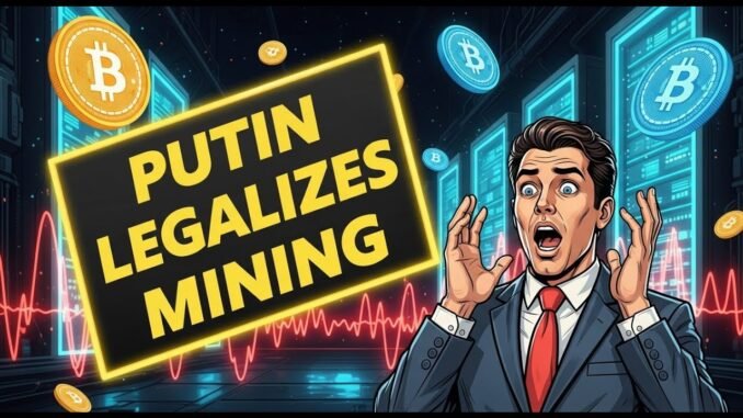 Putin Legalizes Crypto Mining 🚨 Russia’s Bold Move Shakes Bitcoin & Global Crypto Markets