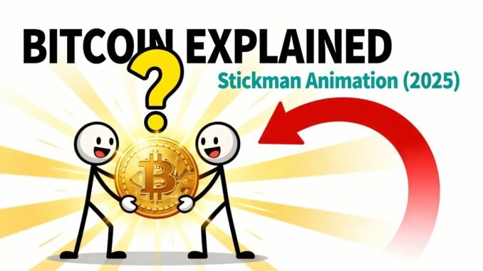 Bitcoin Explained Simply 🧍 | Stickman Animation for Beginners (2025 Guide)