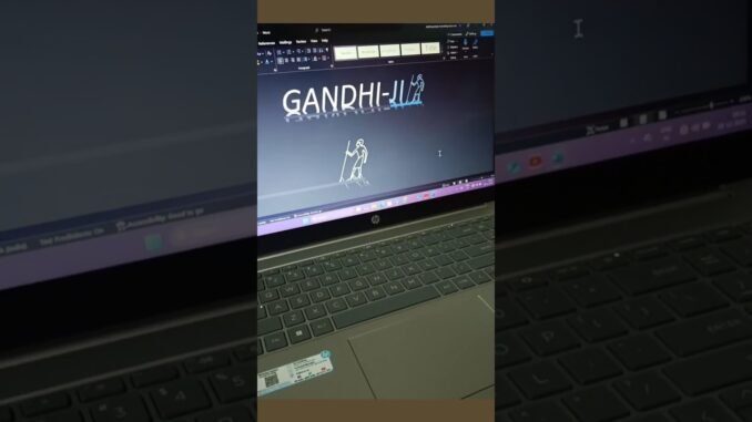 Gandhi ji MS Word symbol #techshorts​ #AI​DIGITALguide