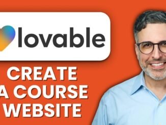 How To Create a Course Website with Lovable AI 🎓 Quick Guide to Build Online Learning Platforms