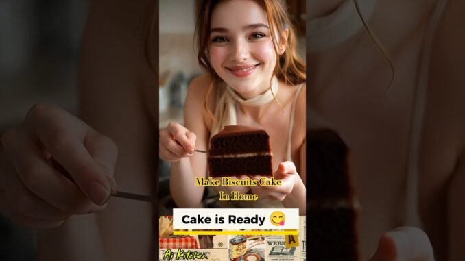 Chocolate Biscuit Cake | No Bake No Oven | Easy Dessert for Beginners | Ai Kitchen