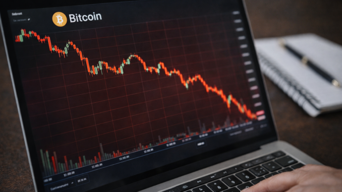 bitcoin trading chart goes down