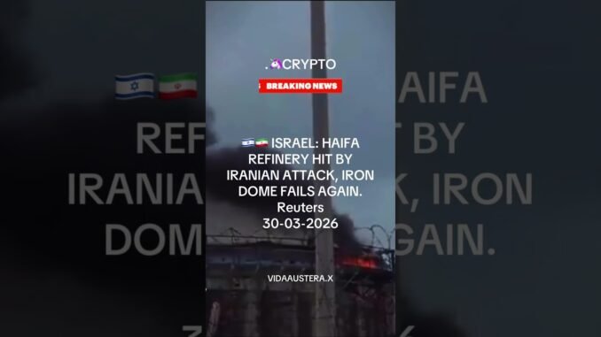 .🦄CRYPTO #NEWS : ISRAEL HAIFA REFINERY HIT BY IRANIAN ATTACK, IRON DOME FAILS AGAIN.  #haifaattack