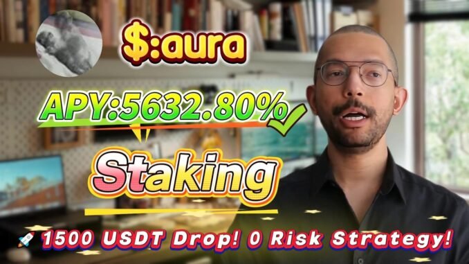 🧠 Solana staking for beginners — real aura mining with stable 5632.80% APY returns!