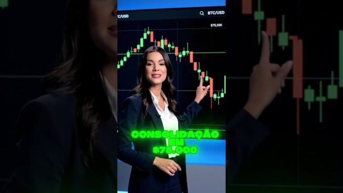 💥 Bitcoin Hoje: $75K em Consolidação? O Que Vem Aí?