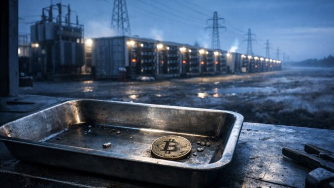 Bitcoin miner fees are close to zero as cost to mine nears $80,000 with difficulty about to drop 5%