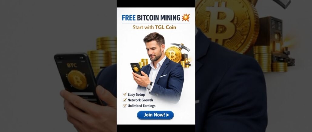 Easy & Free Bitcoin Mining 💰 Start Earning Today! #Shorts