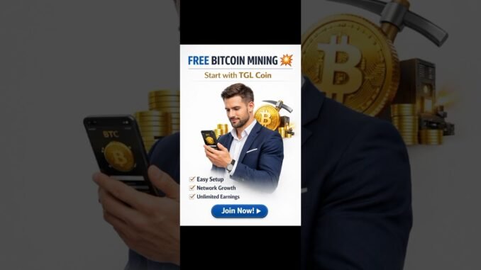 Easy & Free Bitcoin Mining 💰 Start Earning Today! #Shorts