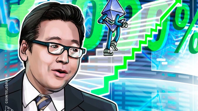 Ethereum Bull Tom Lee Backs 3,000% ETH Upside Case