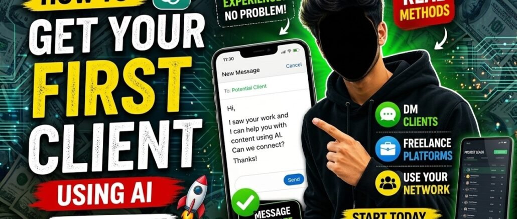 How to Get Your First Client Using AI (Beginner Step-by-Step)