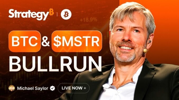LIVE: Michael Saylor on Bitcoin Bull Run & MSTR Stock – BTC Price Prediction
