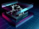 Unified Bitcoin financial platform architecture with magenta and blue lighting on geometric grid background