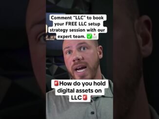 How do you hold digital assets on LLC #crypto  #bitcoin  #cryptonews  #blockchain  #cryptoinvesting