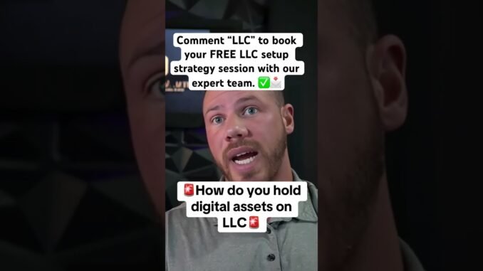 How do you hold digital assets on LLC #crypto  #bitcoin  #cryptonews  #blockchain  #cryptoinvesting