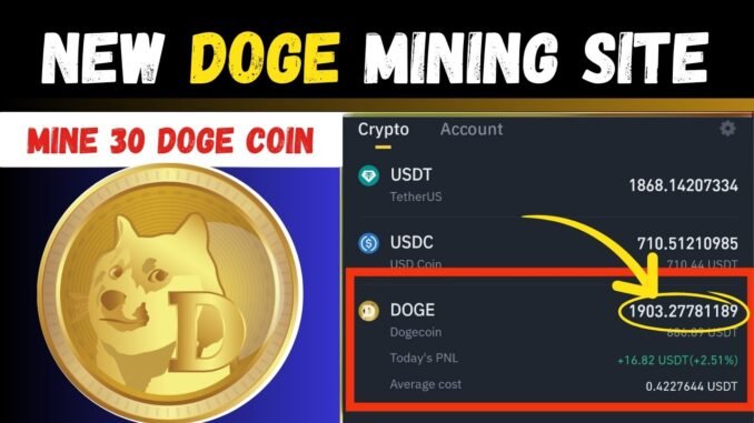 New Doge Coin Mining Website 2026 🤑 | New Crypto Cloud Mining | Crypto Mining Platform