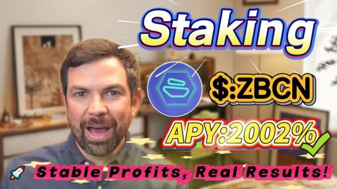 🧠 Solana staking for beginners — real ZBCN mining with stable 2001.54% APY returns!
