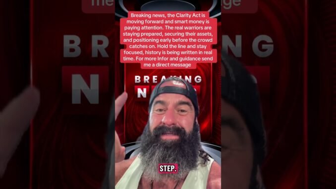 #clarityact #crypto #cryptocommunity #breakingnews #digitalassets #cryptonews #xrparmy