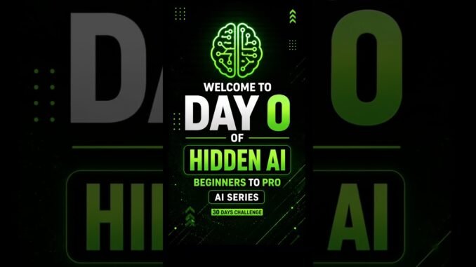 0/30 Days Hidden AI Challenge 🚀😱🔥 | Day 0 | Beginner To Pro AI Series 2026 #foryou #newreel #day0
