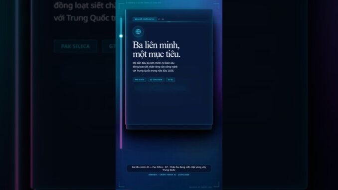 Ba liên minh AI siết chặt TQ #congnghe #new #news #ai #aiagents