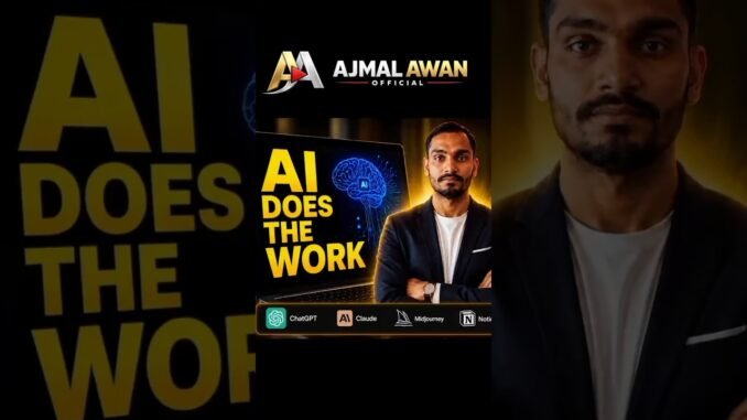 Best AI Side Hustle for Beginners in 2026 💸($0 Investment Blueprint) || Ajmal Awan Official